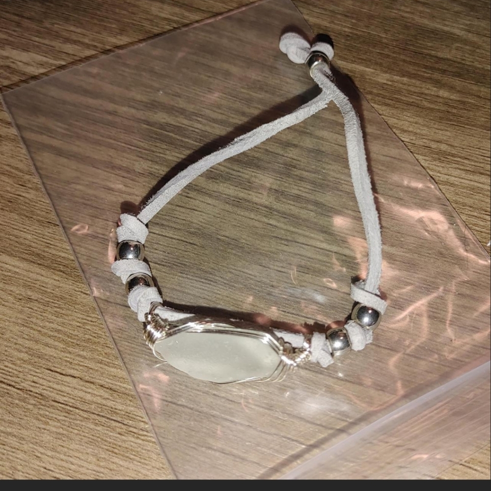 Sea glass bracelet